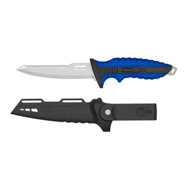 MUSTAD 5" 4116 STAINLESS STEEL BAIT KNIFE- POLISHED BLA Gecertificeerd