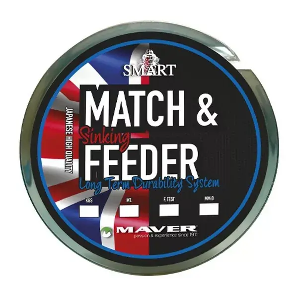 MAVER MONOFILAMENT MATCH&FEEDER SINKING 600M 0,260MM Direct Beschikbaar