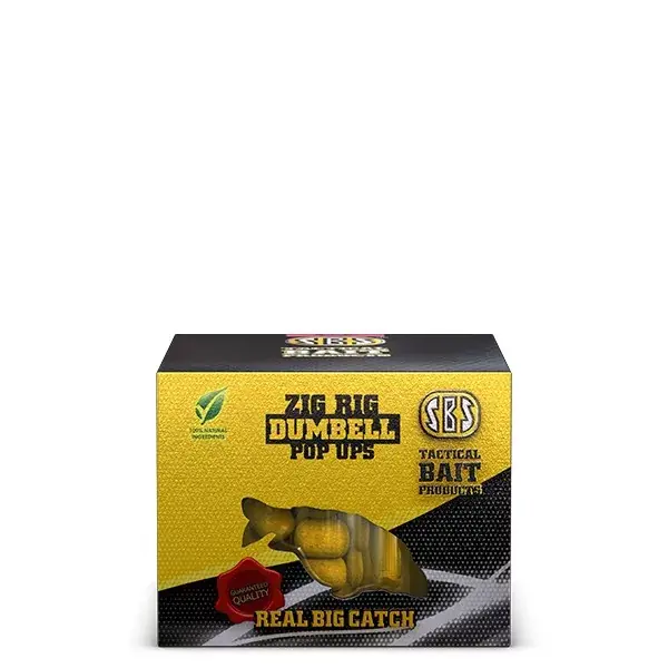 SBS ZIG RIG DUMBELL POP UPS FŰSZERES-SZILVA 16 MM 30 G Seizoensaanbieding