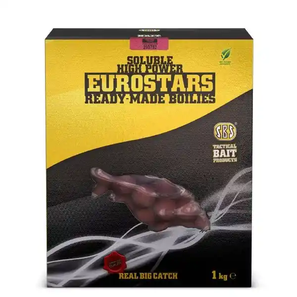 SOLUBLE EUROSTAR READY-MADE BOILIES 20 MM PLUM & SHELLFISH 1 Populair