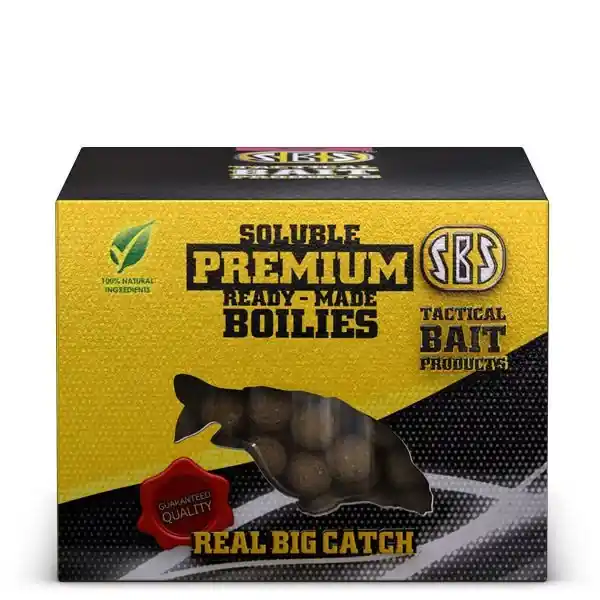 Weekendaanbieding SBS Soluble Premium Ready-Made Boilies Krill Halibut 250 gr