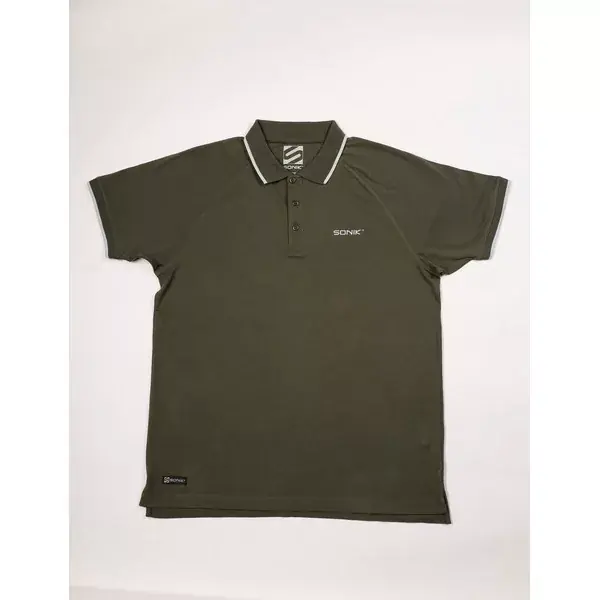 Uitverkoop SONIK RAGLAN POLO GREEN-L