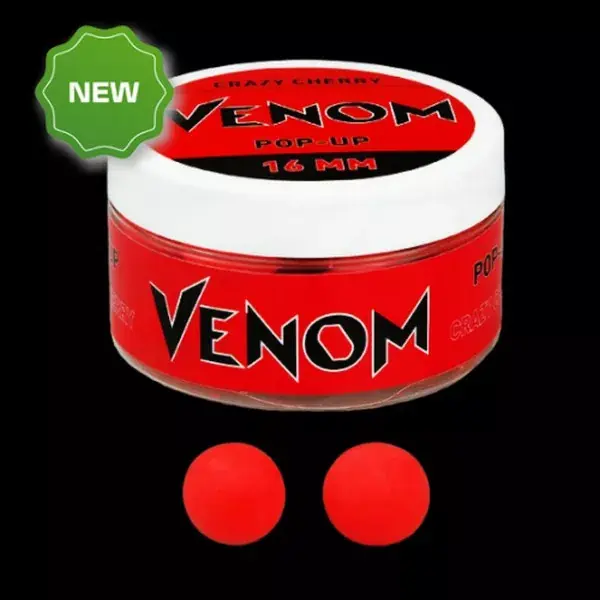 VENOM POP-UP BOILIE 16 MM CRAZY CHERRY Betrouwbaar