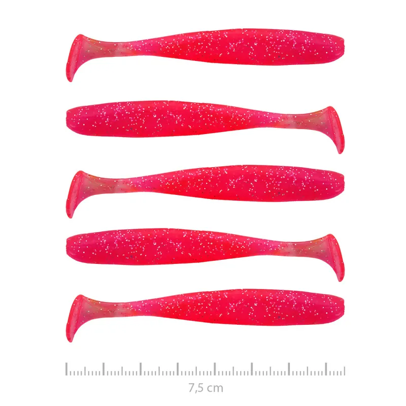 Vantage Shad 7,5cm 5db/cs,pink-flitter Web és Favoriet