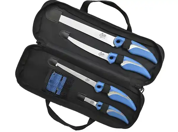 Rechtstreeks Van De Fabrikant CUDA KNIFE SET WITH SHARPENER & CASE (18830/18831/18833/1883