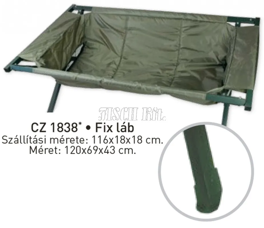 CZ Állványos pontybölcső fix lábbal, 120x69x43 cm - Horgászo Shop Nu