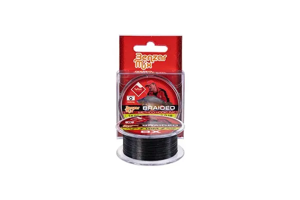 BENZAR BRAIDED METHOD HOOKLINK 0,08 10M 4,76KG BLACK - Horgá Gereduceerde Prijs