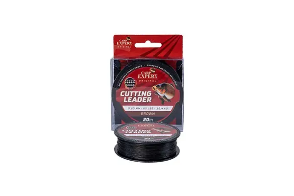 CARP EXPERT CUTTING LEADER 0,6 20M 80LBS/36,4KG SAND - Horgá Veilige Betaling