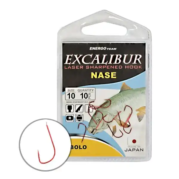 Aanbieding EXCALIBUR HOROG NASE BOLO RED 8 Web és Horgás