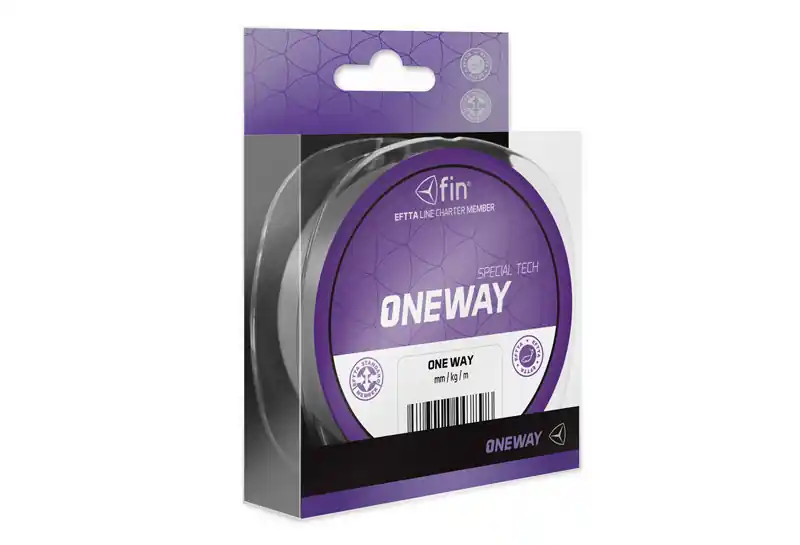 Fonott zsinór FIN One Way 300m / szürke Web é Hoge Kwaliteit