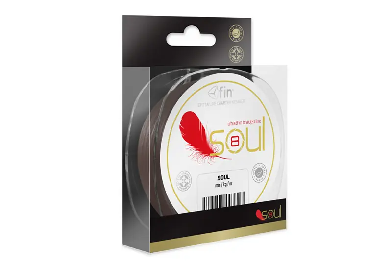 FIN Soul 8X / 122m / barna Web és Horgászbolt Fabrieksprijs