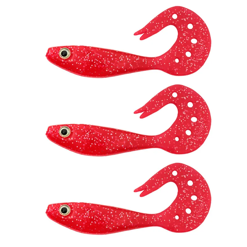 Flitsaanbieding Twister Shad Nevis 3db/cs (Japanese Red) AKCIÓ -50% - Horgás