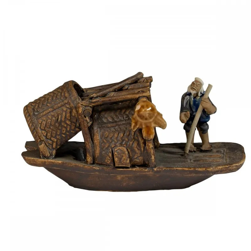 Must-Have KERÁMIA FIGURA CSÓNAKOS ÁLLÓ HALÁSZ Web és Ho