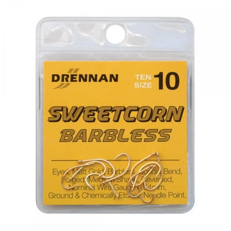 Snelle Levering DRENNAN HOROG SWEETCORN BARBLESS 12 GOLD 10DB/CS - Horgászom