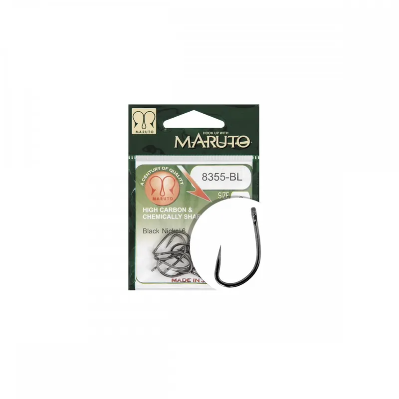 MARUTO HOROG 8355BL CARP HOOKS FORGED STRAIGHT EYE BARBLESS Beperkte Voorraad