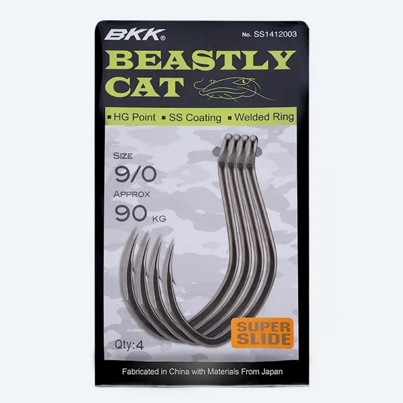 Beperkt Aanbod BKK BEASTLY CAT HARCSÁZÓ HOROG 9/0 4 DB/CSOMAG - Horgászom.h