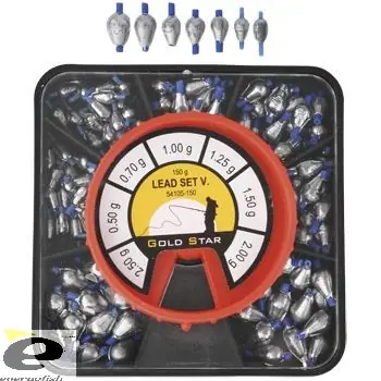 Koop Vandaag KAMASAKI V. BETÉTES CSEPPÓLOM KÉSZLET 0,5-2,5G NATUR 150G -