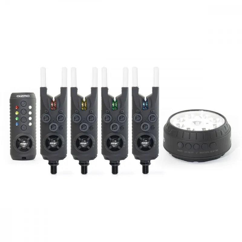 SONIK GIZMO 4+1 ELEKTROMOS KAPÁSJELZŐ+ BIVVY LAMP - Horgászo Lage Kosten