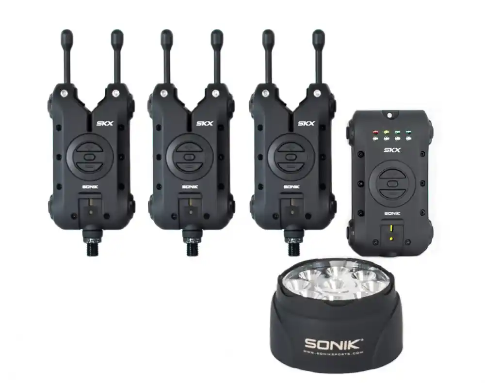 SONIK SKX 3+1 ELEKTROMOS KAPÁSJELZŐ SZETT + BIVVY LÁMPA - Ho Gratis Retour