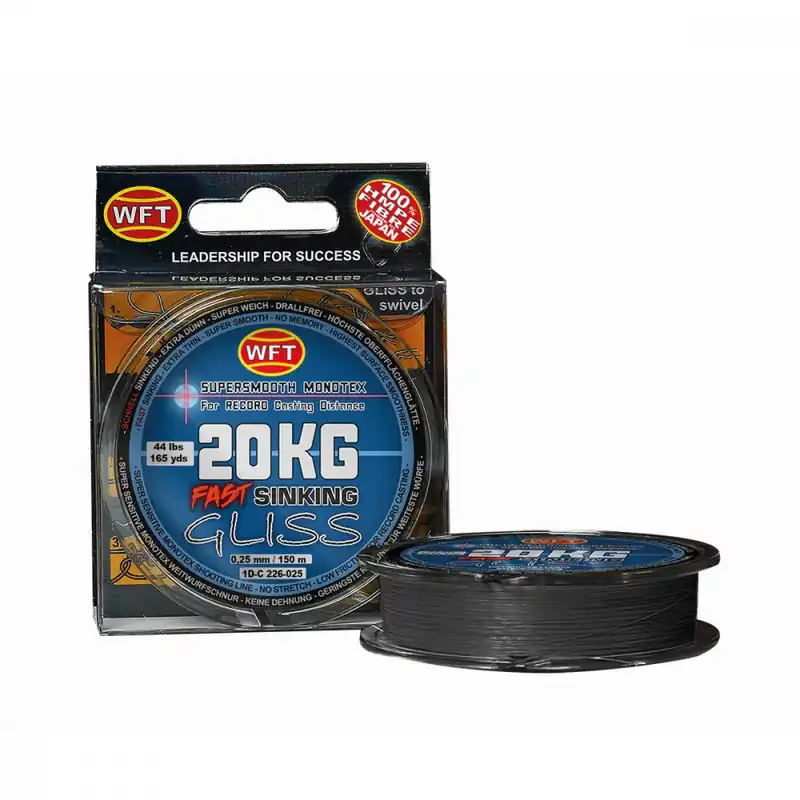 Op = Op WFT GLISS SINKING BLACK 150M 10KG 0,16 Web és