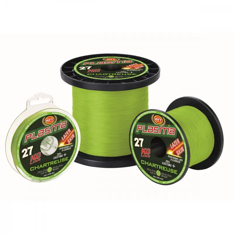 ZSINÓR WFT PLASMA CHARTREUSE LAZER SKIN 150M 12KG 0,10 - Hor Op = Op