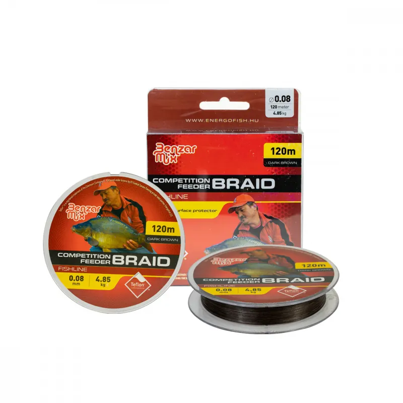 ZSINÓR BENZAR COMPETITION FEEDER BRAID 0,10MM 6,33 KG 120M D Lage Prijs