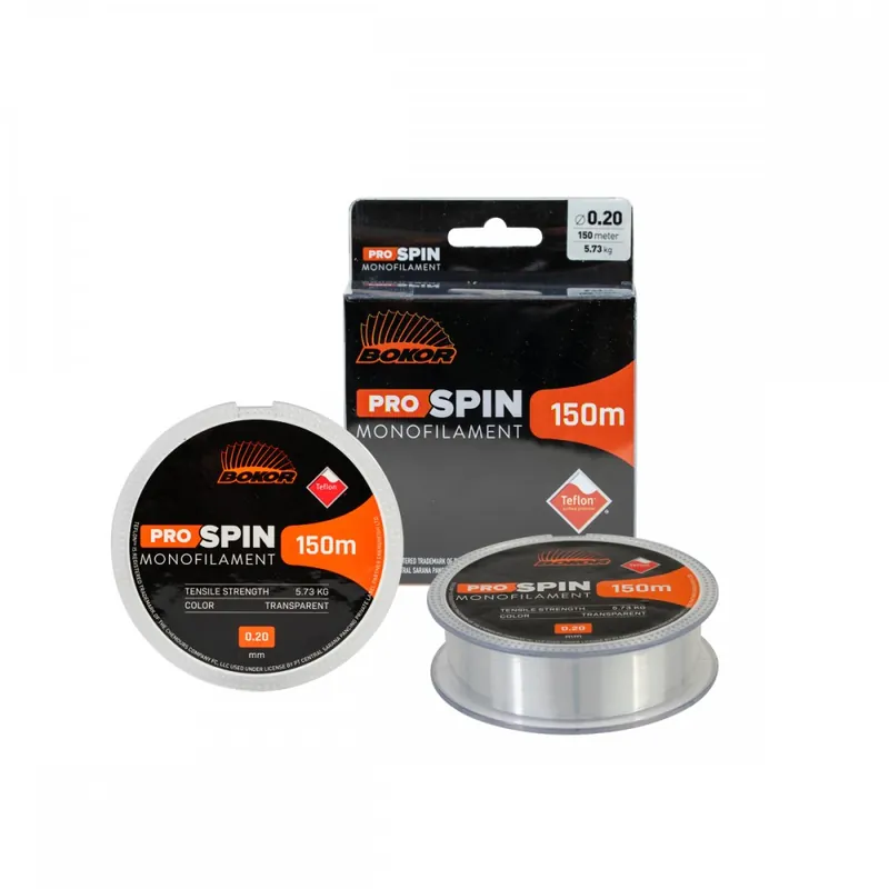 ZSINÓR BOKOR PRO SPIN MONOFILAMENT 0,30MM 12.45 KG 150M TRAN Hete Deal