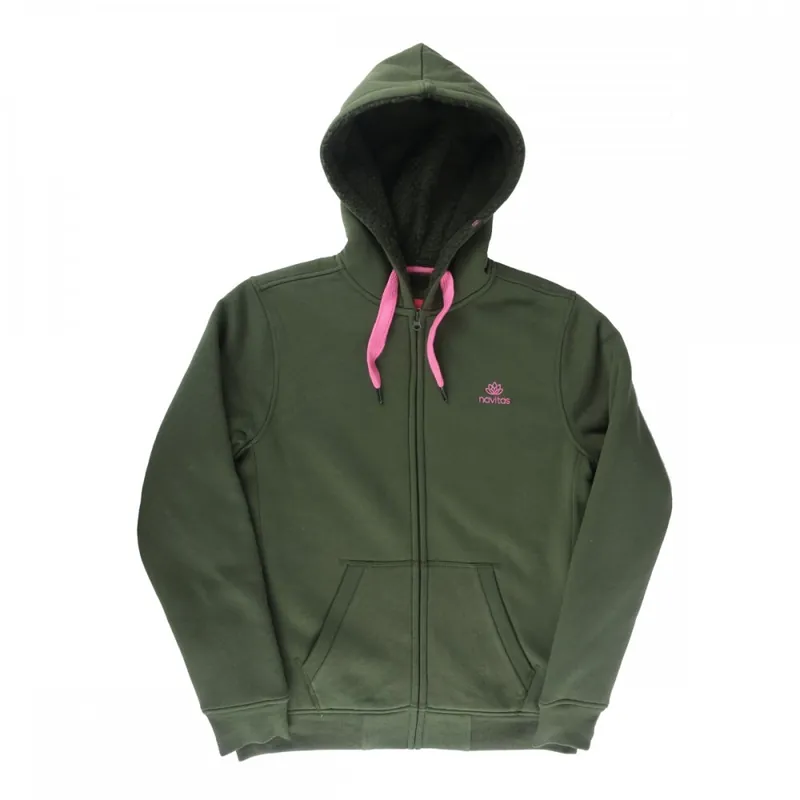 Shop Nu NAVITAS WOMENS SHERPA FLEECE HOODY GREEN L We