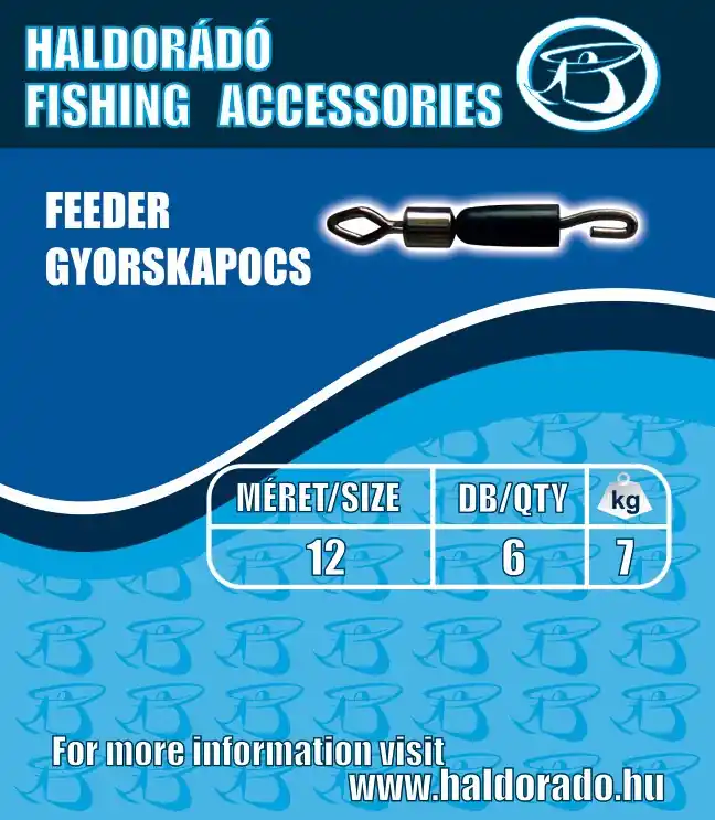 Meest Verkocht Haldorádó Feeder gyorskapocs 8 / L (9 kg) Web