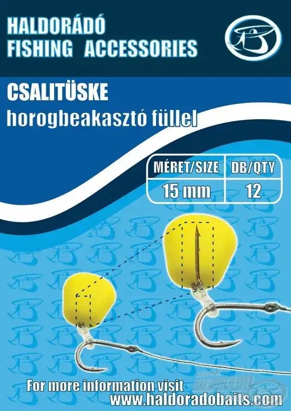 Haldorádó Csalitüske horogbeakasztó füllel 15 mm - Horgászom Seizoensaanbieding