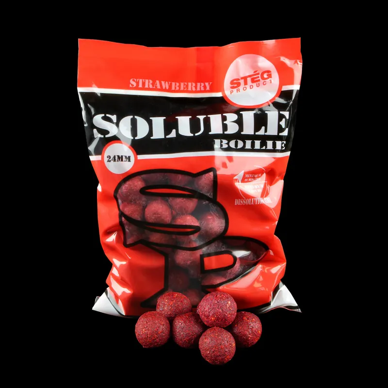 Must-Have SOLUBLE BOILIE 24 MM STRAWBERRY 1 KG Web és H