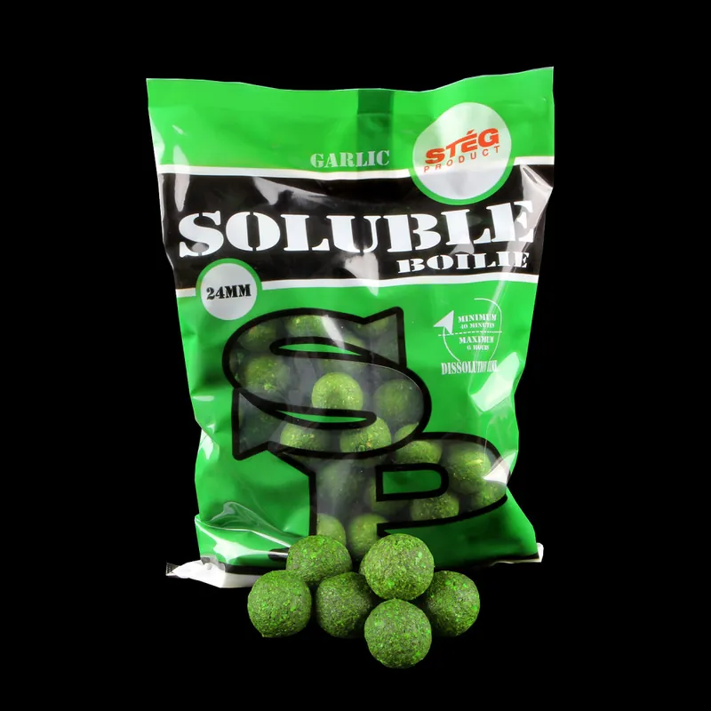 Tijdelijk Beschikbaar SOLUBLE BOILIE 24 MM GARLIC 1 KG Web és Horgá
