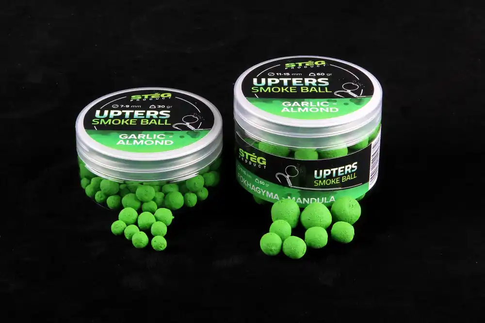 Goedkoop UPTERS SMOKE BALL 11-15 MM GARLIC - ALMOND 60 G - Horgászom.