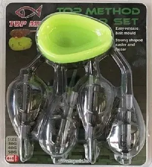 Top Method feeder kosár 30-40-40-50g + töltő Dagaanbieding