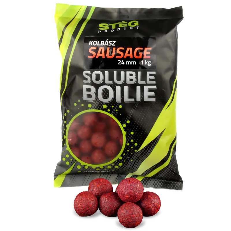 Stég Product Soluble Boilie 24mm Sausage 1kg Laatste Versie