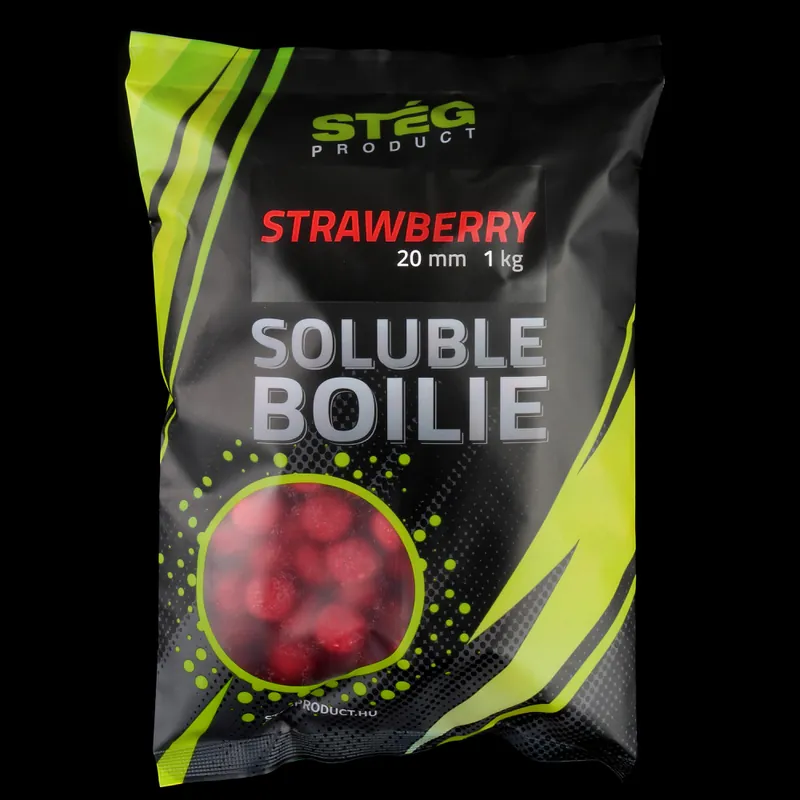 Bestel Nu SOLUBLE BOILIE 20 MM STRAWBERRY 1 KG Web és H