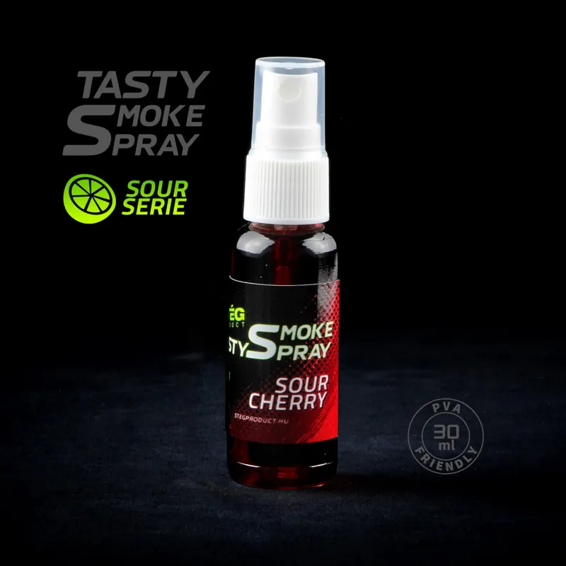 Lage Prijs TASTY SMOKE SPRAY SOUR CHERRY Web és Horgászb