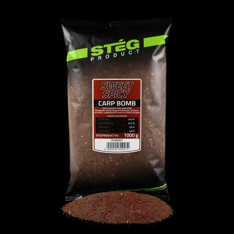 Fabrieksprijs STÉG Carp BOMB etetőanyag 1kg SWEET SPICY Web