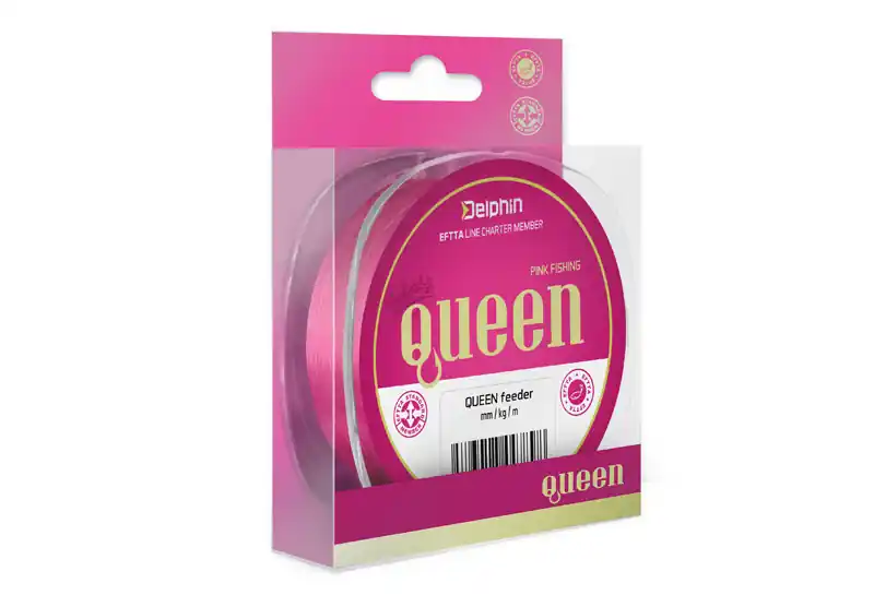 Delphin QUEEN Feeder / rózsaszín Web és Horgá Gecertificeerd