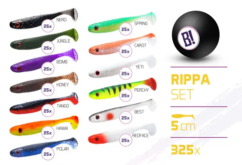 Hete Deal BOMB Rippa csali szett 5cm / 325db Web és Hor