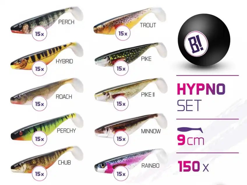 Lage Prijs Műcsali szettek BOMB Hypno 9cm / 150db Web és