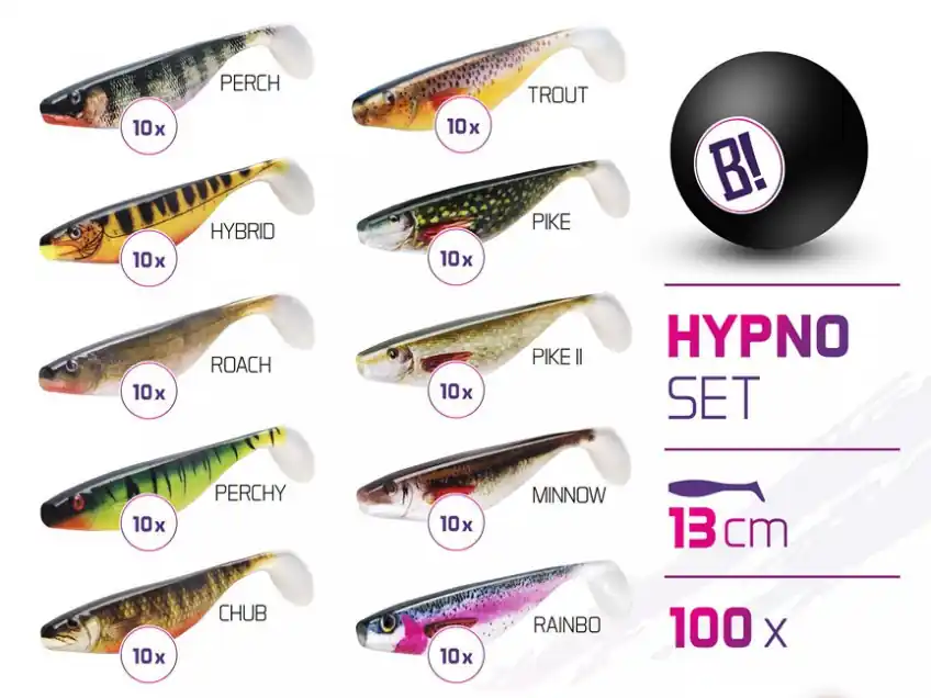 Műcsali szettek BOMB Hypno 13cm / 100db Web é Beperkte Voorraad