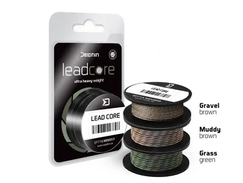 Snelle Levering Delphin LEADCORE zöld Grass Web és Horgászbol