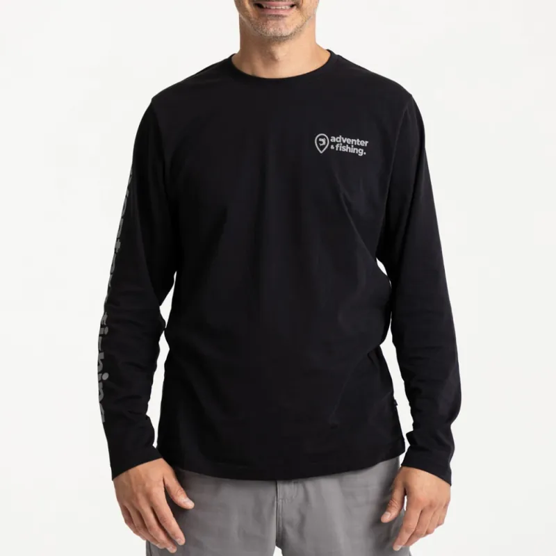 ADVENTER&FISHING HOSSZÚ UJJÚ PÓLÓ FEKETE XL W Rechtstreeks Van De Fabrikant