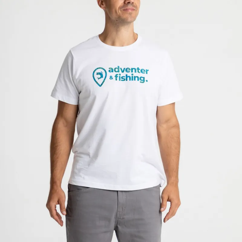 ADVENTER&FISHING RÖVID UJJÚ PÓLÓ WHITE & BLUEFIN M - Horgász Gereduceerde Prijs