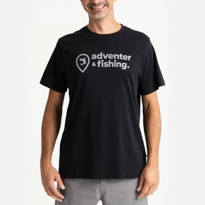 Lage Kosten ADVENTER&FISHING RÖVID UJJÚ PÓLÓ BLACK L Web