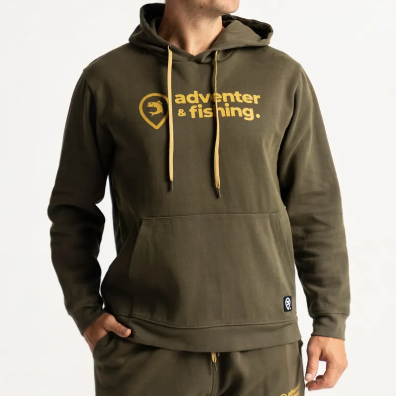 ADVENTER&FISHING COTTON HOODIE PULÓVER KHAKI M - Horgászom.h Voordeelprijs