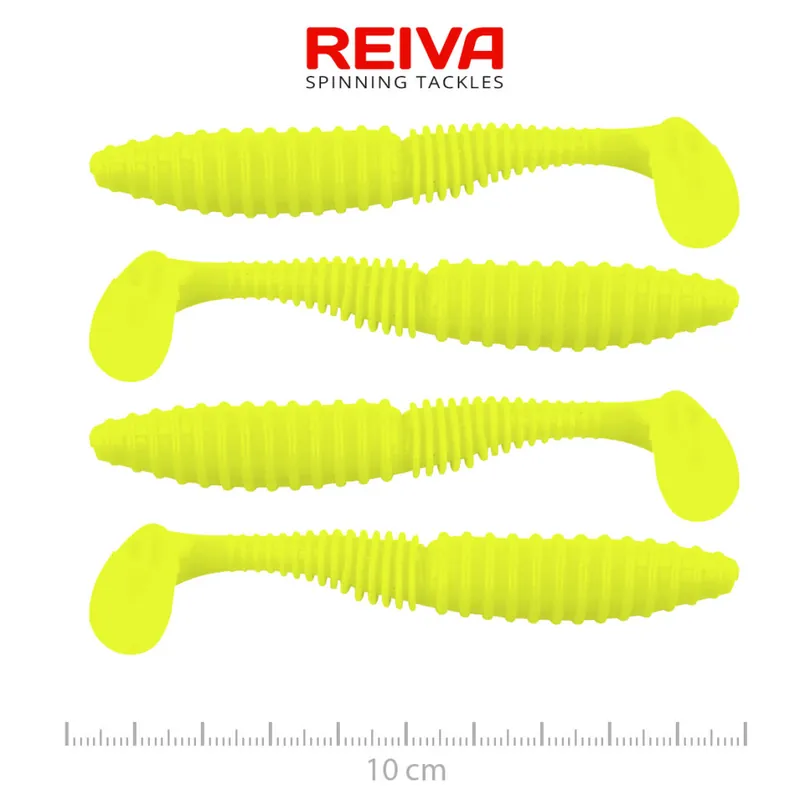 Premium Zander Power Shad 10cm 4db/cs (Lemonade) Web