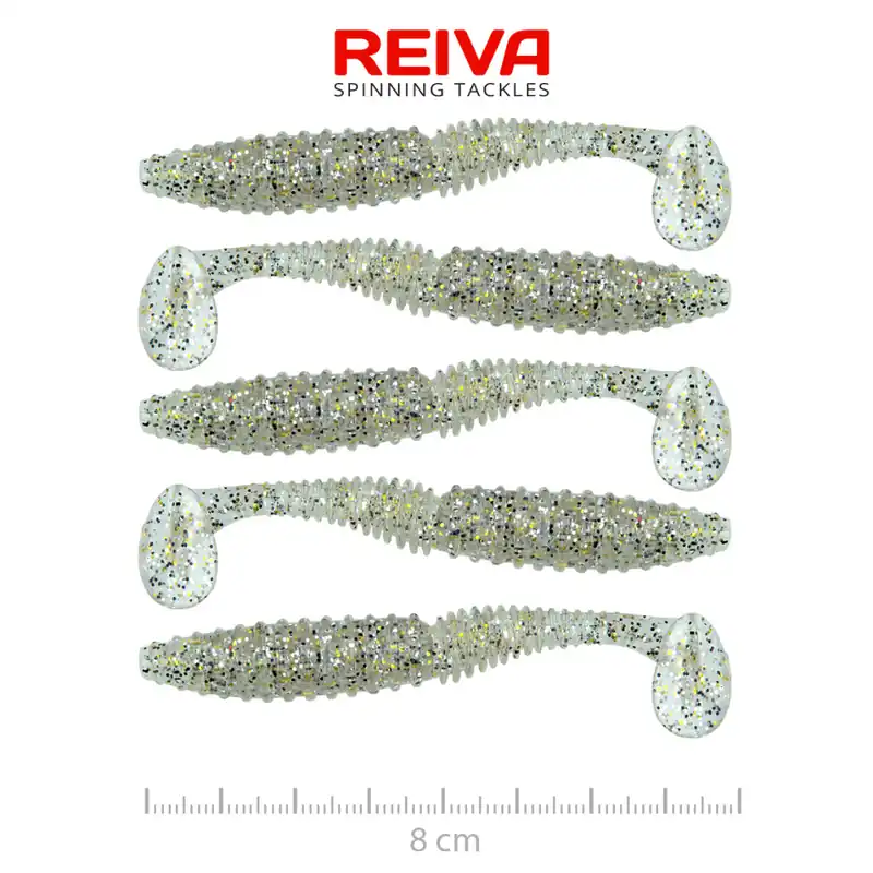 Exclusieve Aanbieding Zander Power Shad 8cm 5db/cs (Salt and Pepper) - Horgászom.h