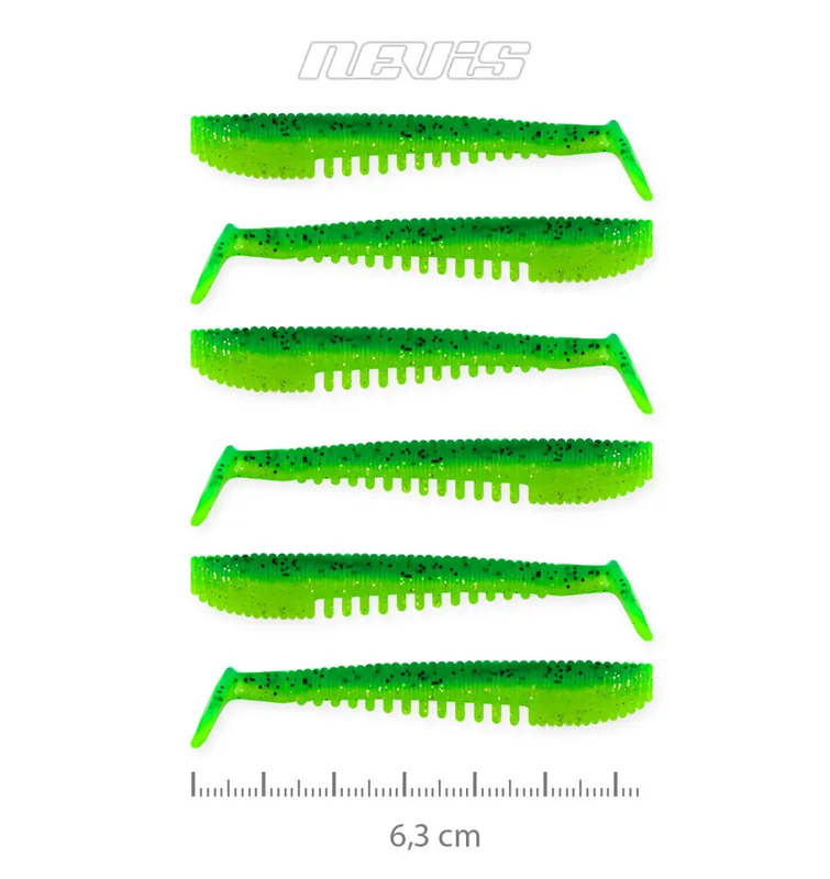 Korting Impulse Shad 6.3cm 6db/cs (Poison Green) AKCIÓ -50% - Horgás